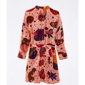 FARM Rio Dream Collage Shirt Dress
